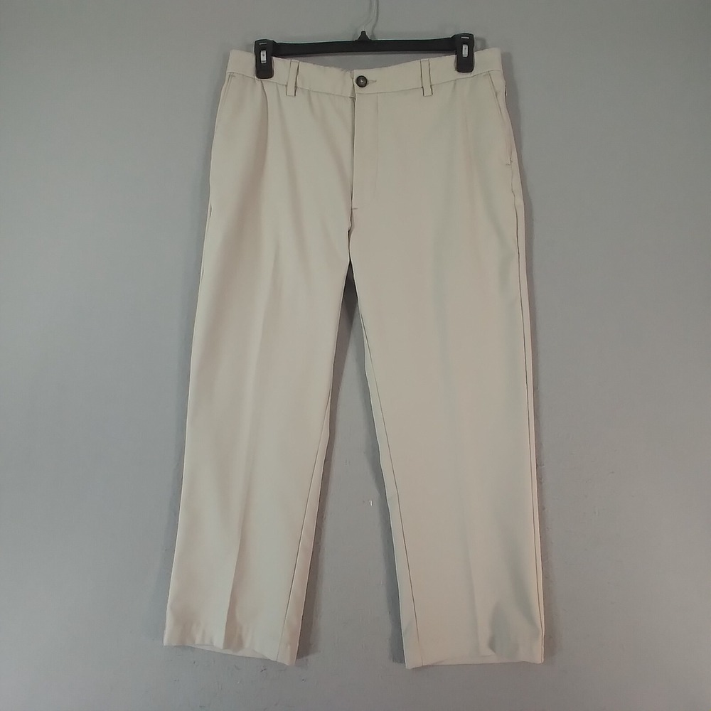 Lee Chino Pants Mens 36x30 Tan Traveler Comfort Flex Waist Microfiber Straight